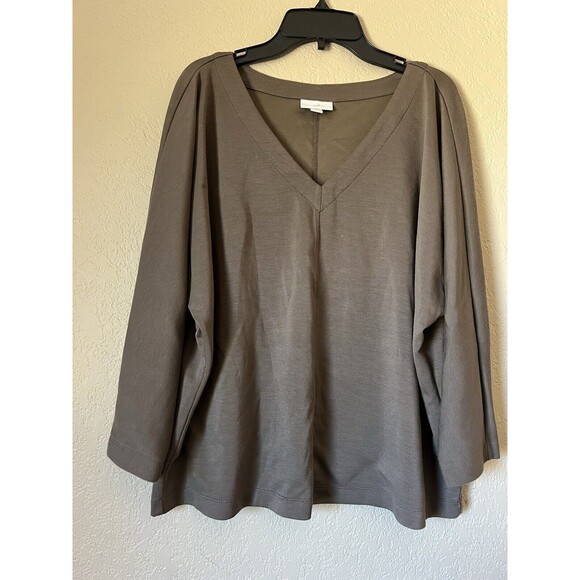 J. Jill Pure Jill Sweater Women’s S Brown Knit V-Neck Casual Grannycore Coastal - Picture 1 of 5